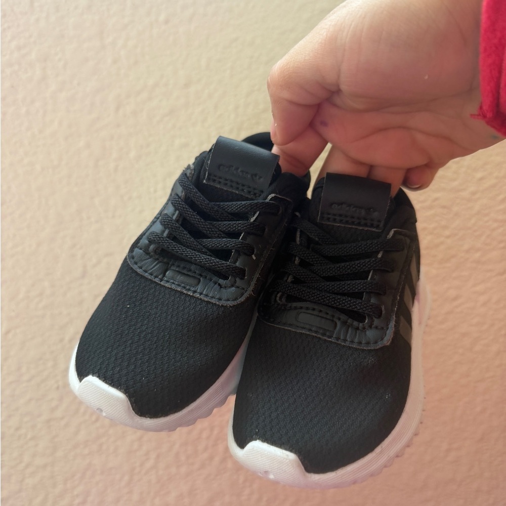Adidas Kids Black and White Sneakers